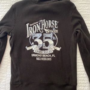 Ironhorse Saloon 35th anniversary special edition thermal hoodie.